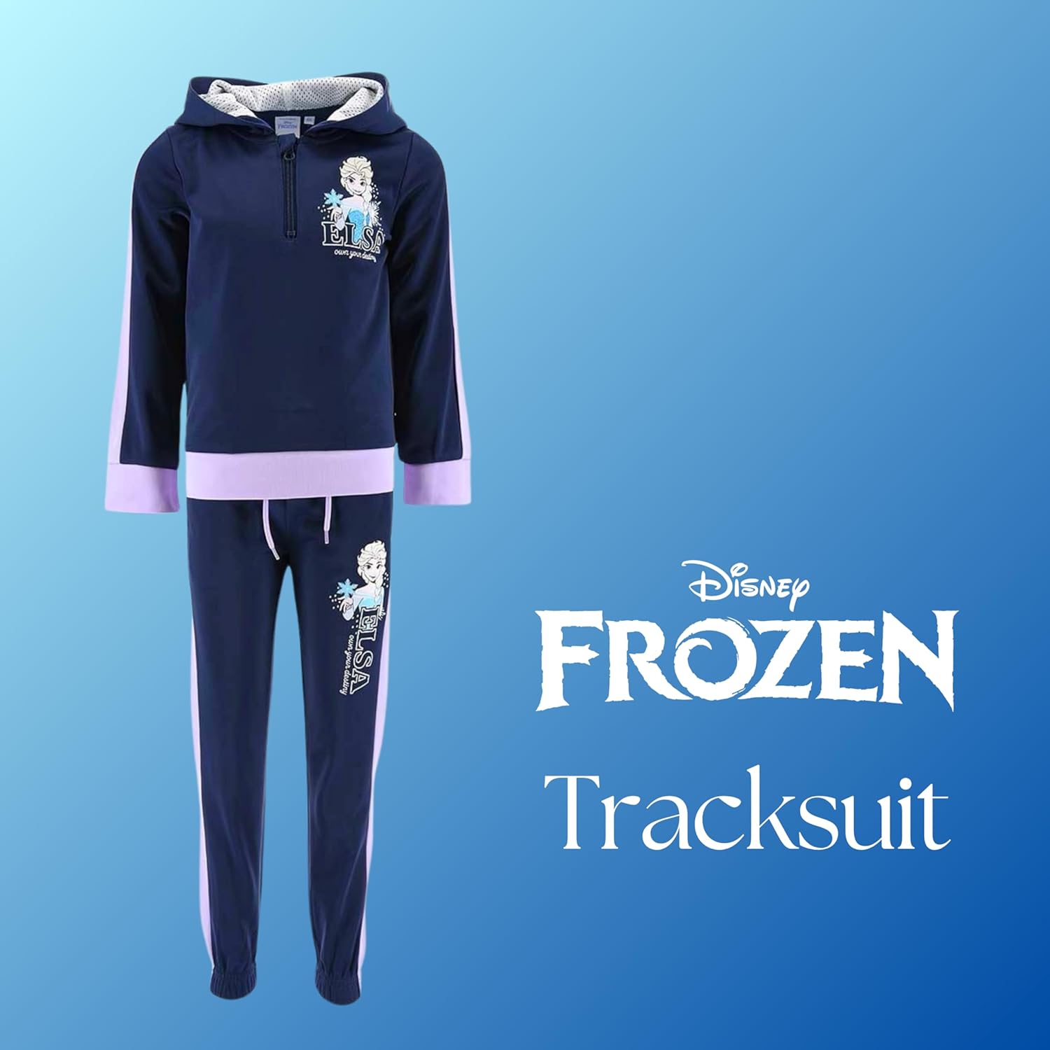 Survêtement Elsa bleu 2 pièces pour fille La Reine des Neiges – Image 3