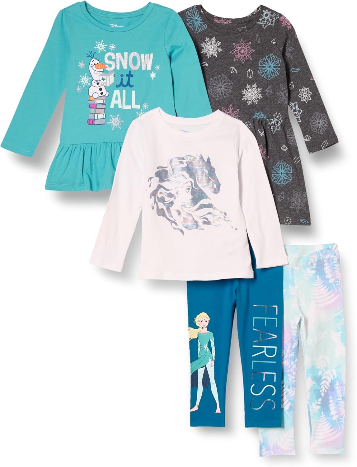 Packs multiples Amazon Essentials Disney La Reine des Neiges avec legging fille