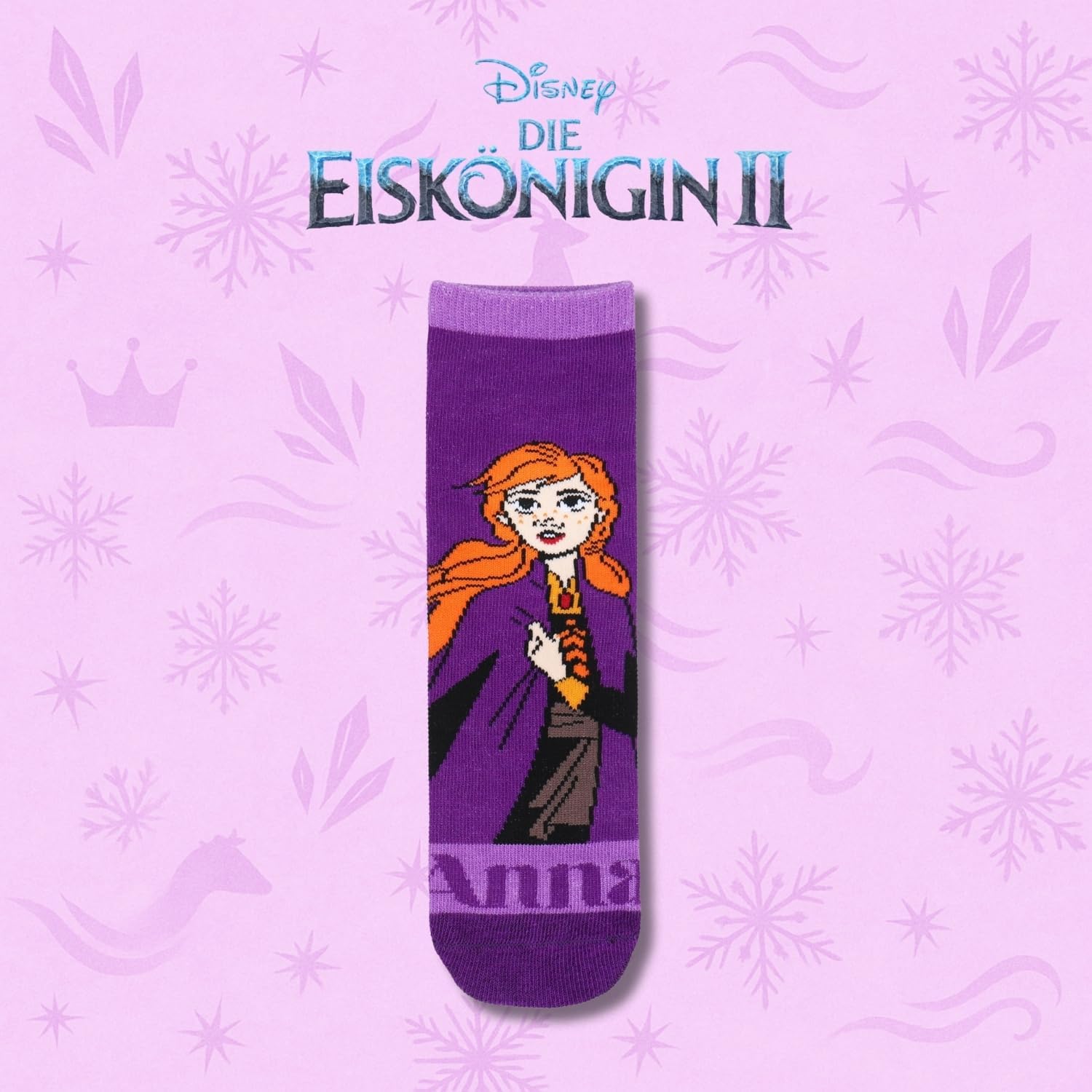 Lot de 6 paires de chaussettes Disney La Reine des Neiges Anna et Elsa pour fille – Image 6