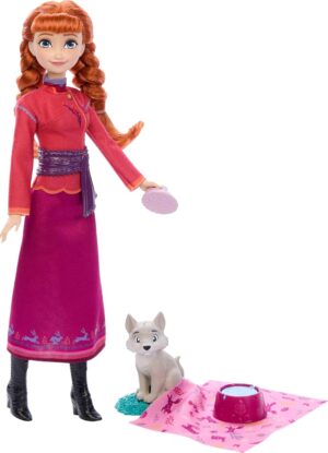 Coffret Anna Disney La Reine des Neiges avec louveteau et 4 accessoires