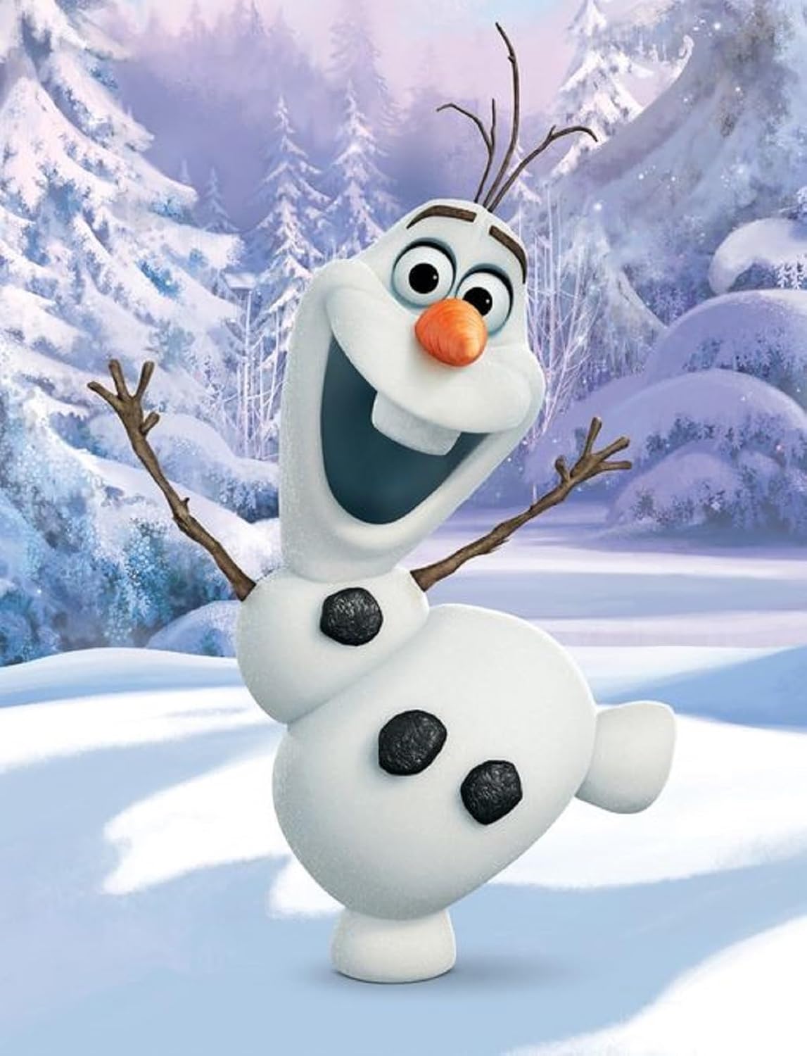 Couverture polaire Disney La Reine des Neiges avec Elsa Anna Olaf 130 x 170 cm