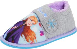 Chaussons Disney Frozen 2 Elsa Anna à doublure en fausse fourrure