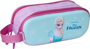 Trousse double 3D La Reine des Neiges pour enfant, 21 x 6 x 8 cm