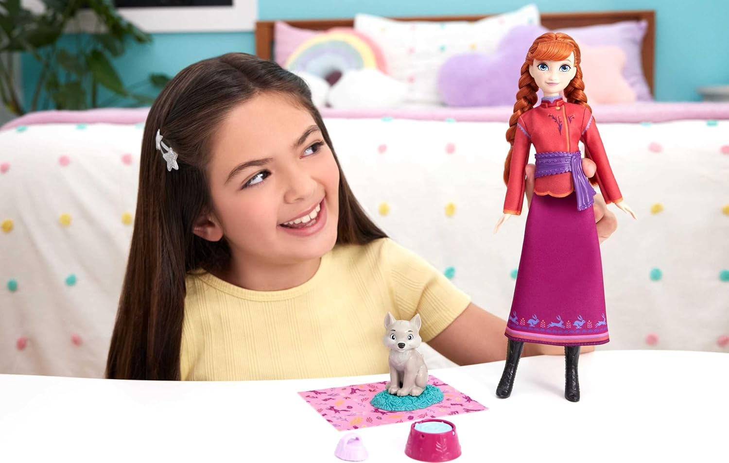 Coffret Anna Disney La Reine des Neiges avec louveteau et 4 accessoires – Image 2