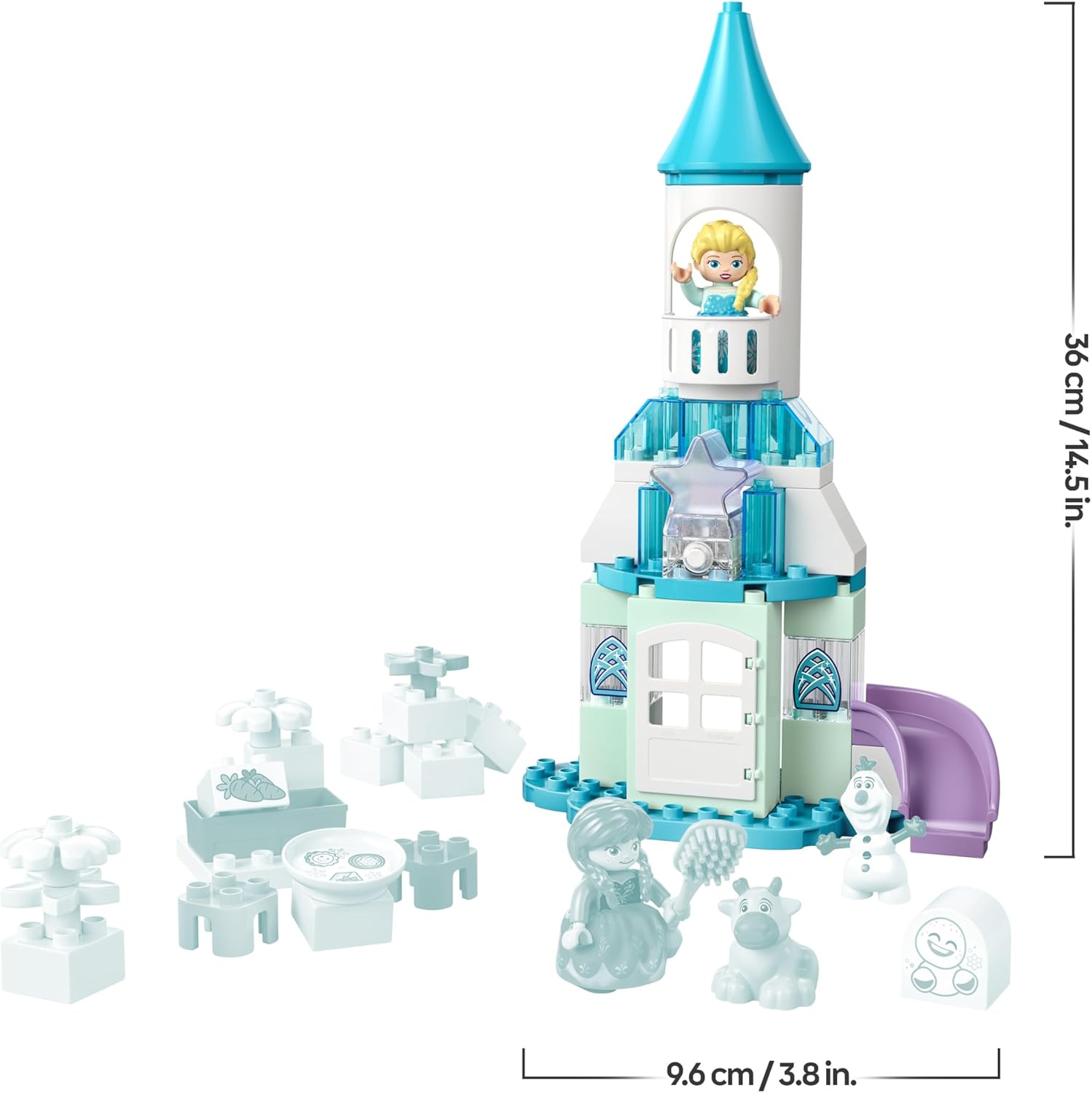 Château de glace LEGO DUPLO Disney La Reine des Neiges avec Anna, Elsa, Olaf et Bébé Sven 10455 – Image 7