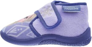 Chaussons Chicco La Reine des Neiges en tissu lilas à monovelcro
