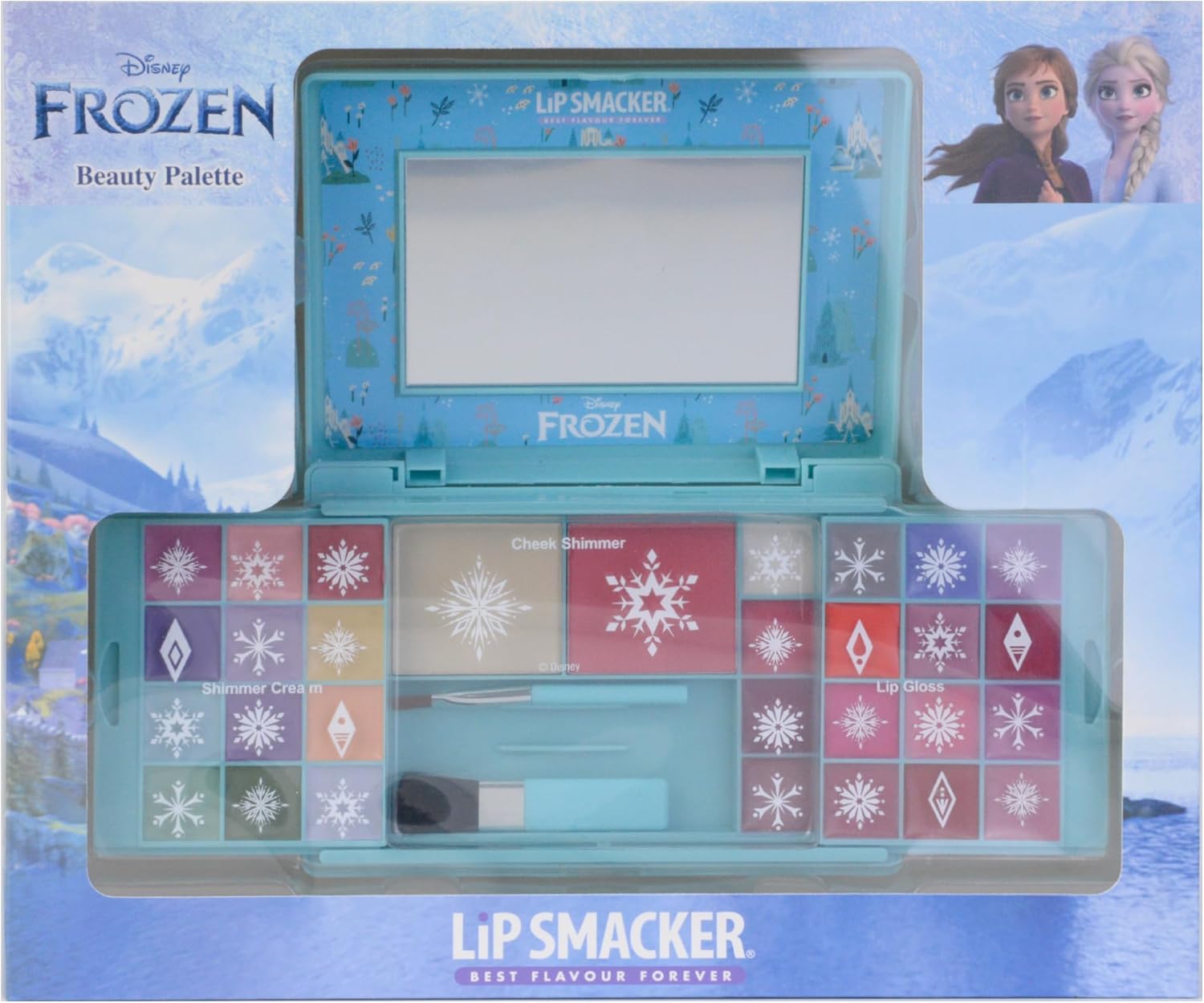 Palette beauté Lip Smacker La Reine des Neiges avec 16 brillants à lèvres et 12 crèmes