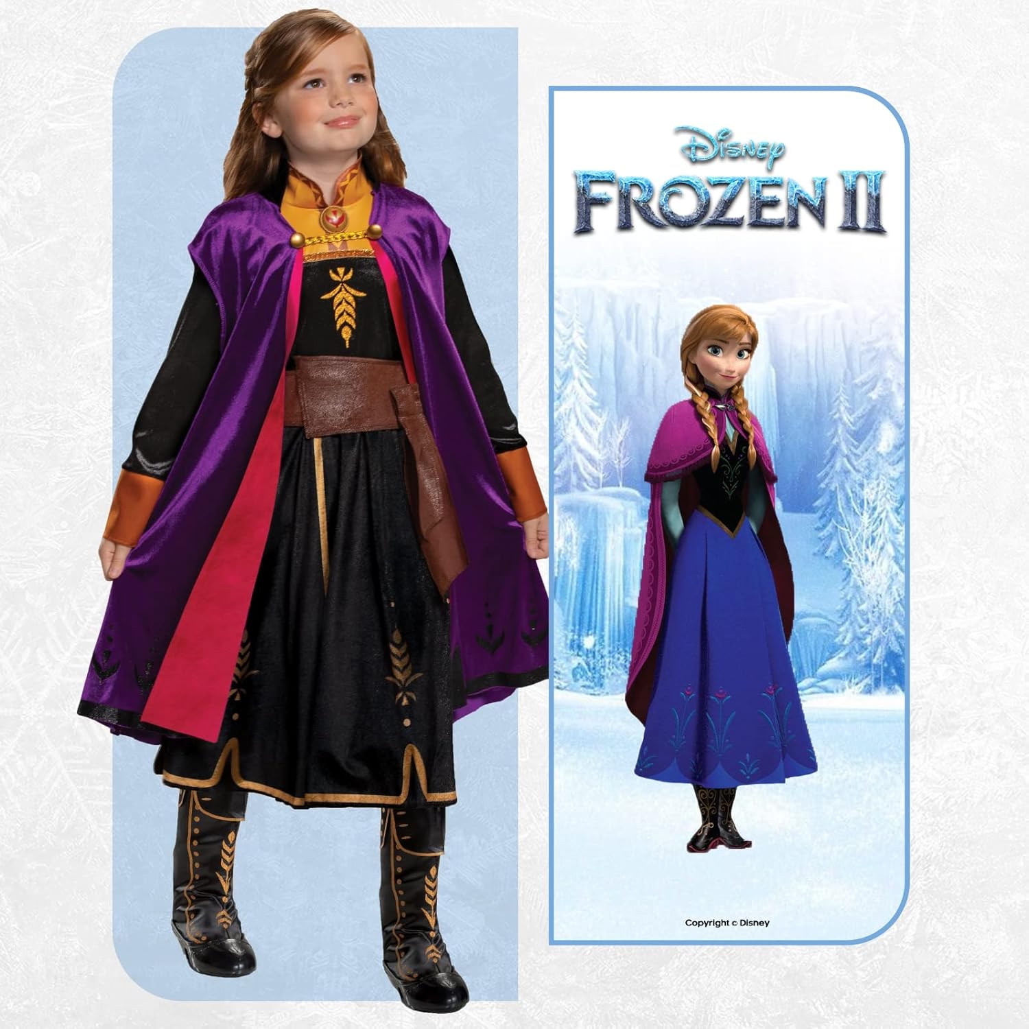 Bottes Anna Disney pour déguisement Reine des Neiges enfant – Image 2
