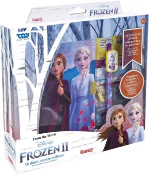Carnet secret scintillant La Reine des Neiges 2 avec stylo Olaf