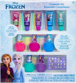 Kit maquillage Disney Frozen 2 pour enfants avec brillant à lèvres et vernis à ongles