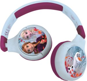Lexibook Disney La Reine des Neiges casque audio enfant 2-en-1 Bluetooth 5.0 et filaire