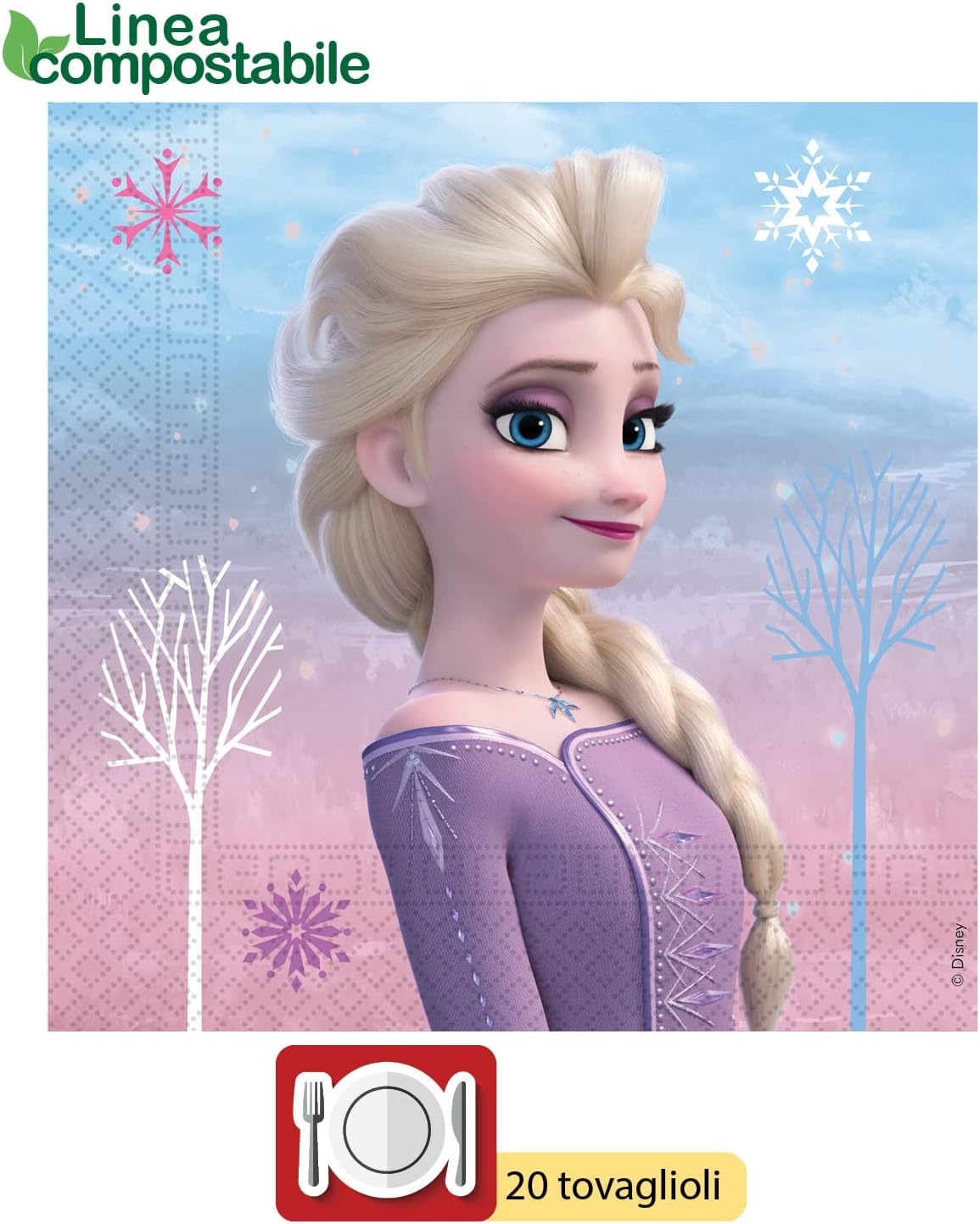 Set de fête Disney Frozen II Wind Spirit, 44 pièces pour 8 – Image 7
