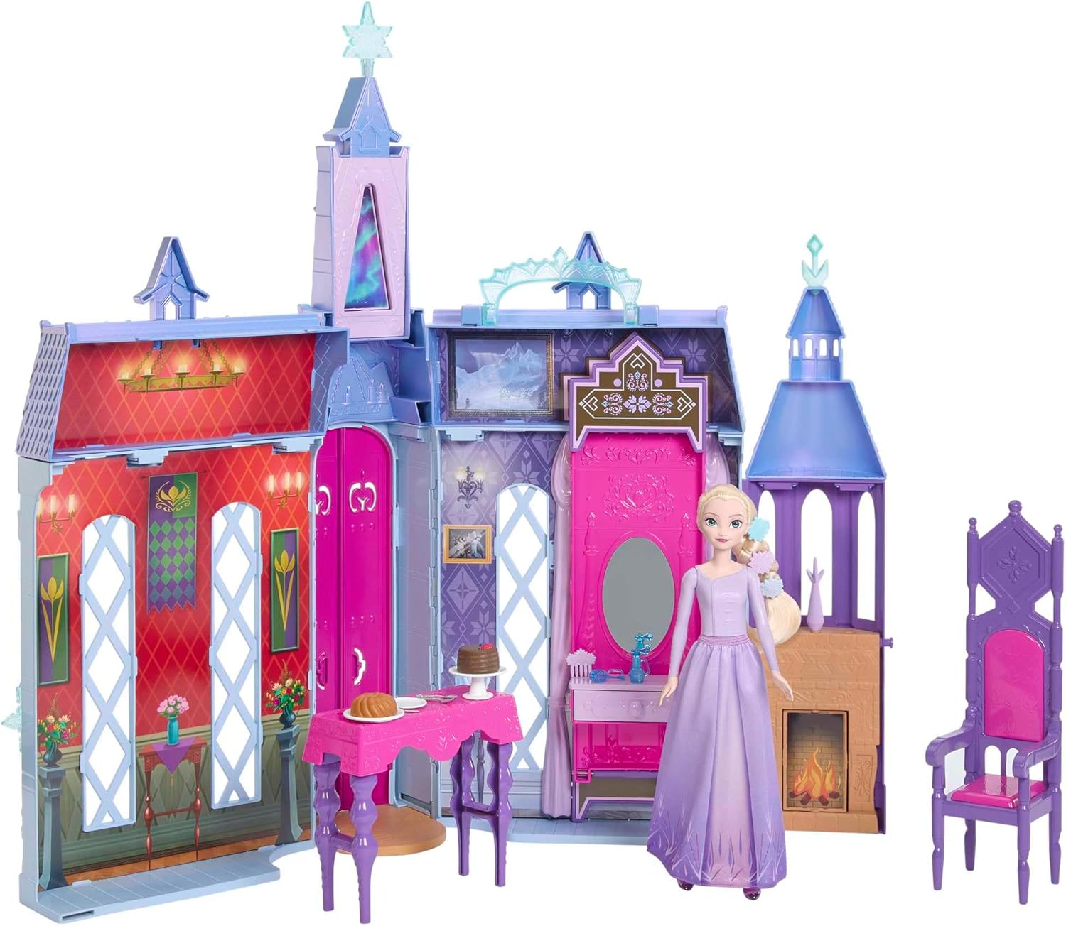 Château d’Arendelle Disney La Reine des Neiges 2 avec Elsa et 15 accessoires