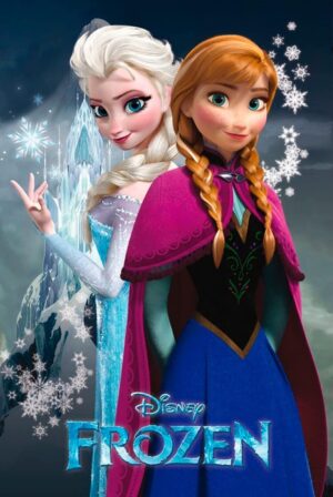 Poster Disney La Reine des Neiges 61 x 91,5 cm pour décoration murale