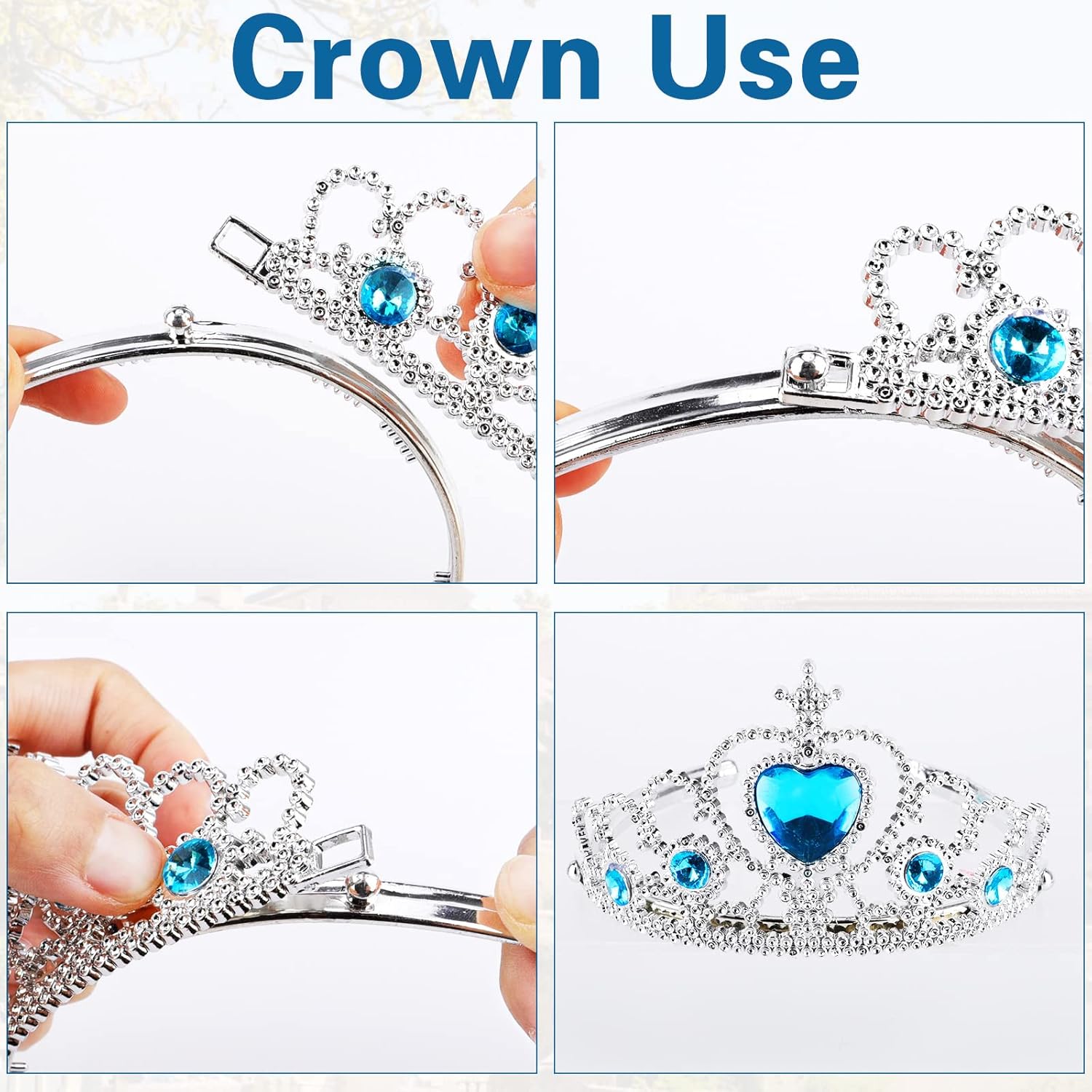 Coffret 8 accessoires Elsa La Reine des Neiges avec bague et tresse – Image 4