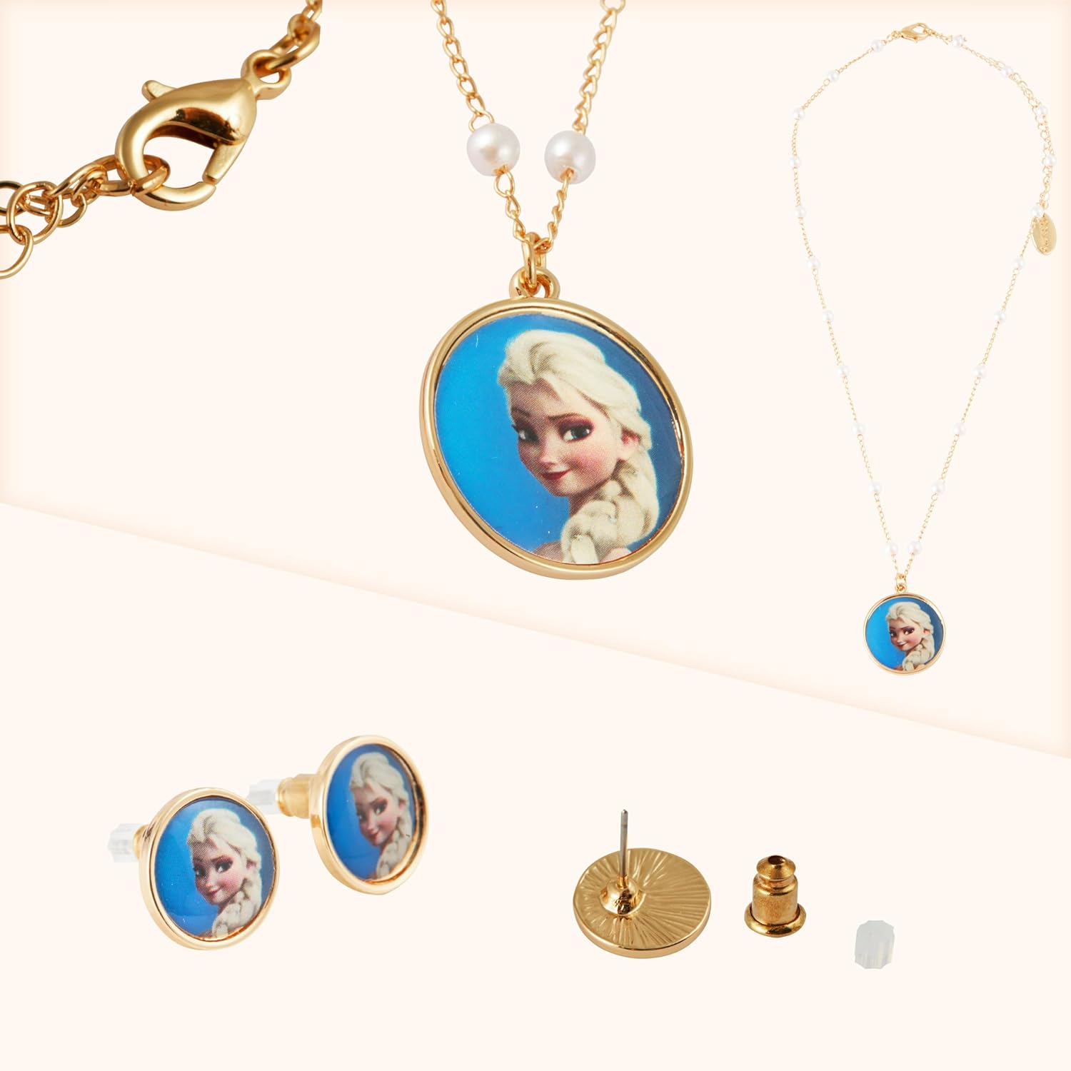 Parure d’amitié Stitch Disney pour enfant avec collier, bracelet et boucles d’oreille – Image 4