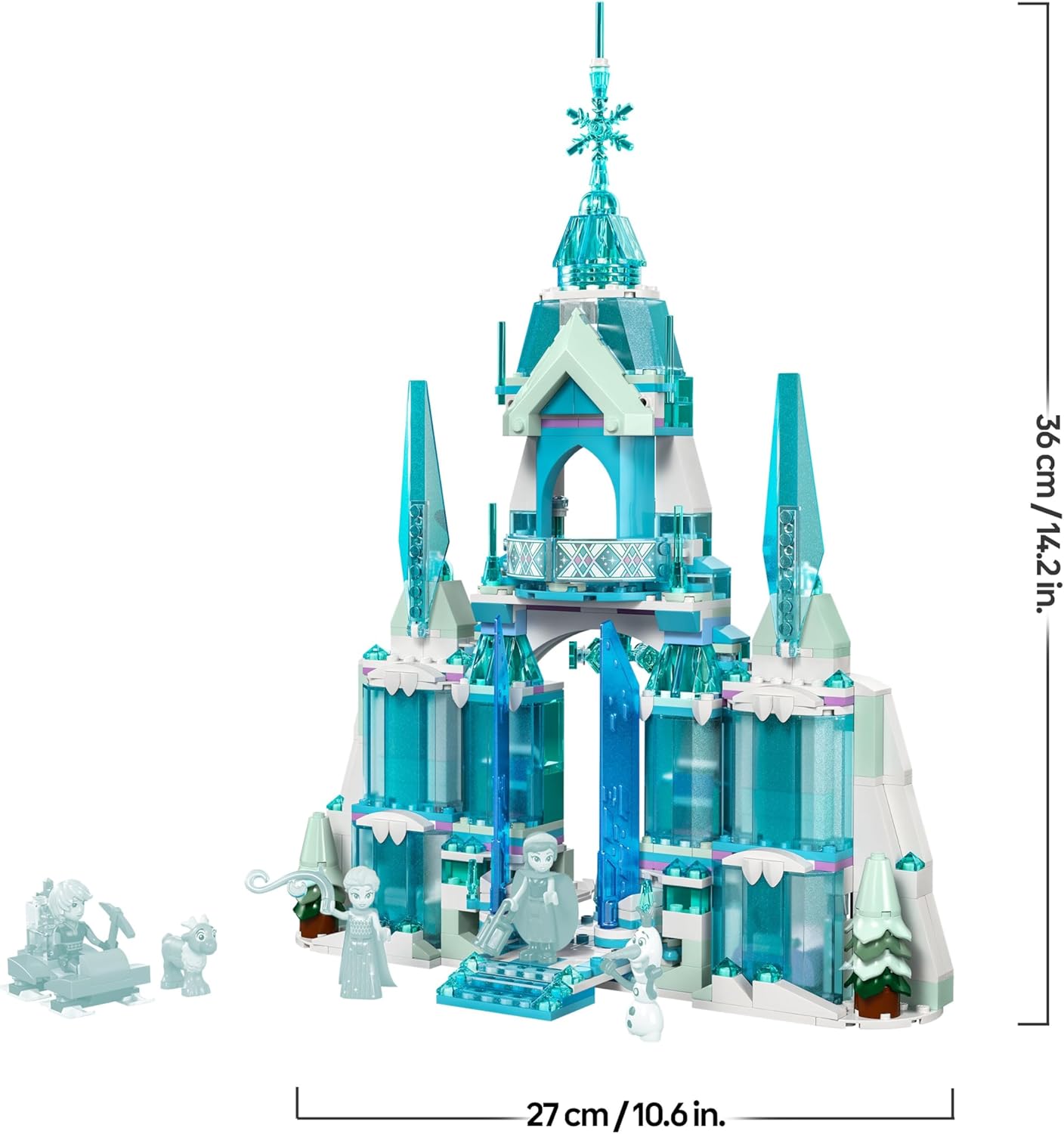 LEGO Disney Palais de glace d’Elsa avec château, Anna et Elsa 43244 – Image 8
