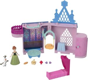 Coffret château Anna Disney La Reine des Neiges Ice Reveal avec 1 mini-poupée et 6 surprises