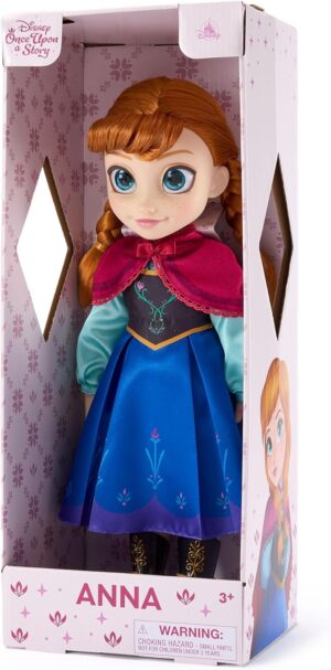 Poupée Anna 40 cm avec mini brosse à cheveux Disney Store, La Reine des Neiges
