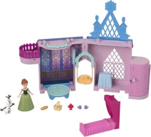 Coffret Ice Reveal Anna Disney La Reine des Neiges avec 1 mini-poupée et 6 surprises