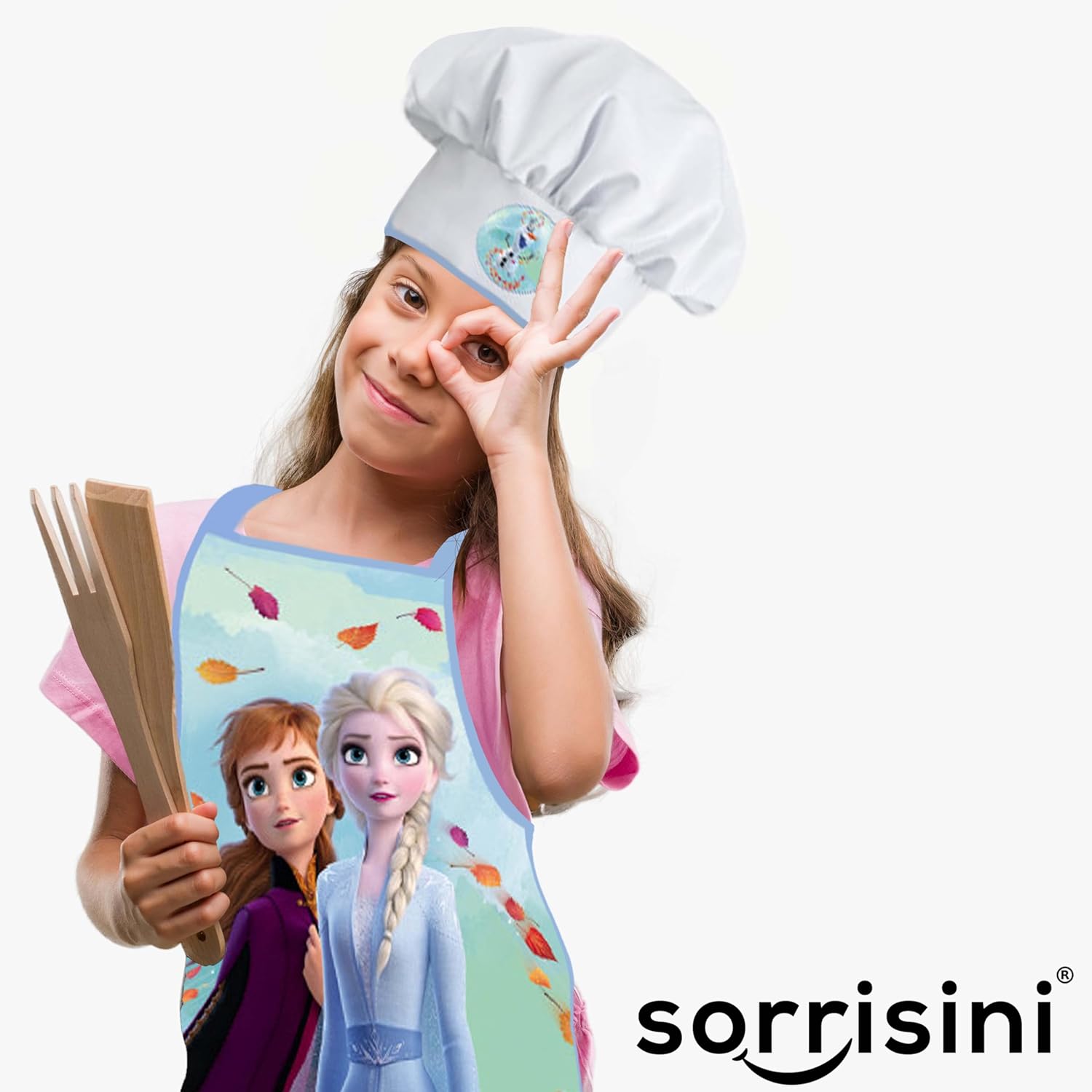 Tablier et toque enfant Frozen en polyester ajustable – Image 5