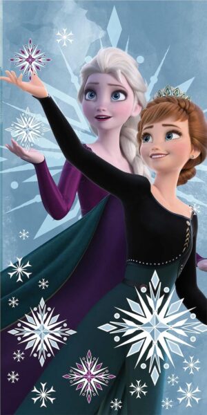 Serviette de bain Anna et Elsa La Reine des Neiges 70 x 140 cm