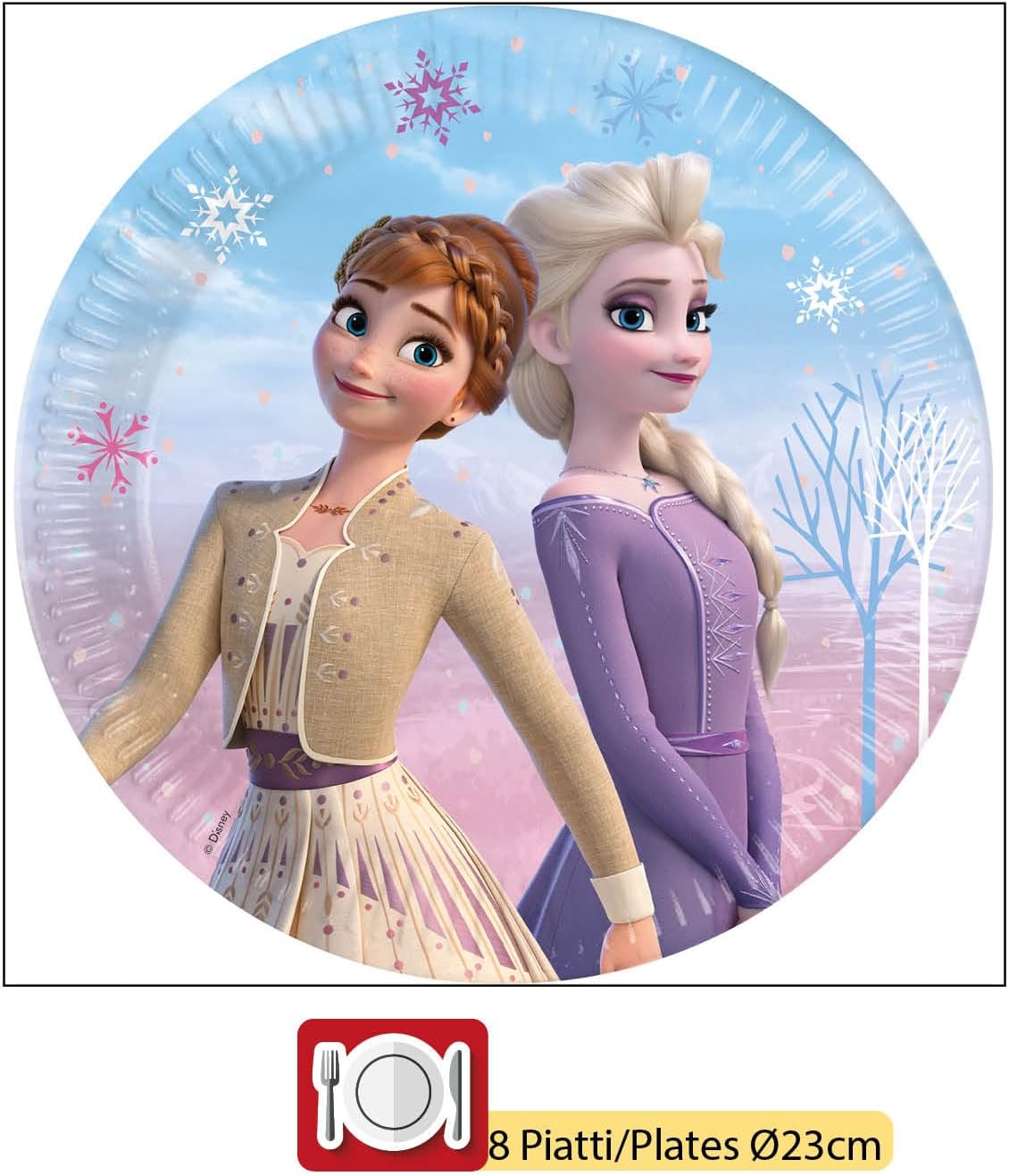 Set de fête Disney Frozen II Wind Spirit, 44 pièces pour 8 – Image 5
