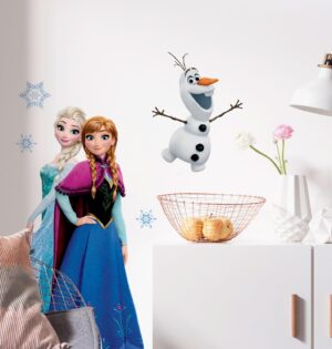 Sticker mural Disney La Reine des Neiges Anna et Elsa 50 x 70 cm