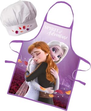 Ensemble tablier et toque ajustable enfant Frozen, 3 à 8 ans