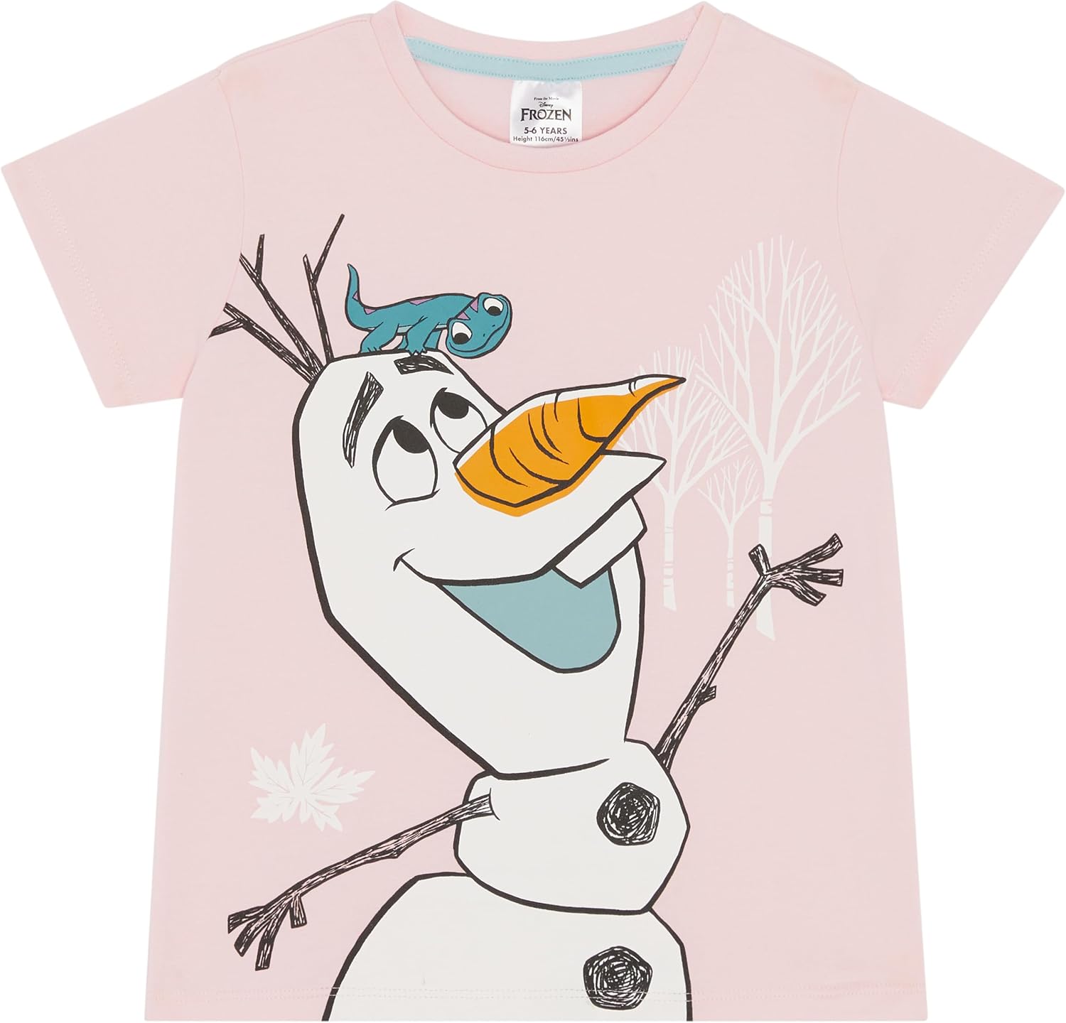 Lot de 3 tee-shirts Disney La Reine des Neiges en 100 % coton avec Elsa, Anna et Olaf – Image 6