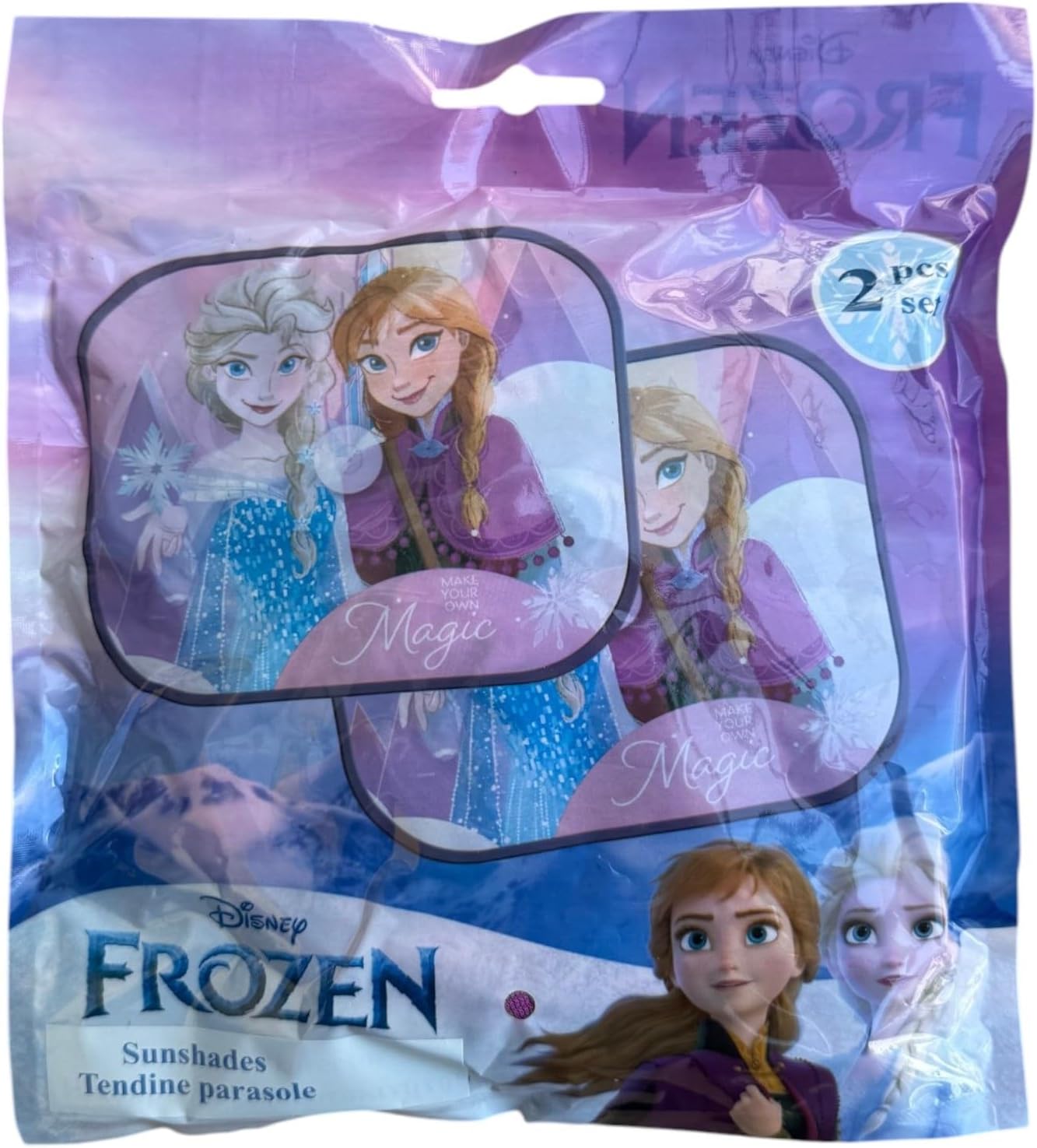 Paire de pare-soleils latéraux Disney Frozen 44 x 35 cm pour voiture – Image 6