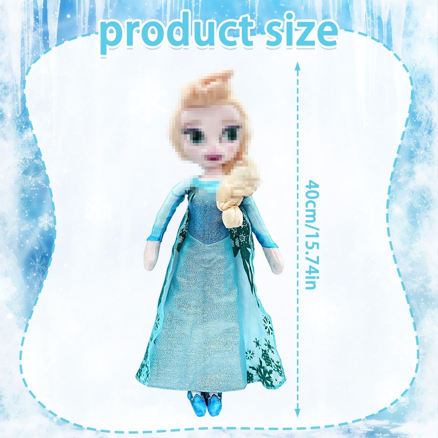 Peluche Elsa 40 cm Frozen 2 pour anniversaire – Image 2