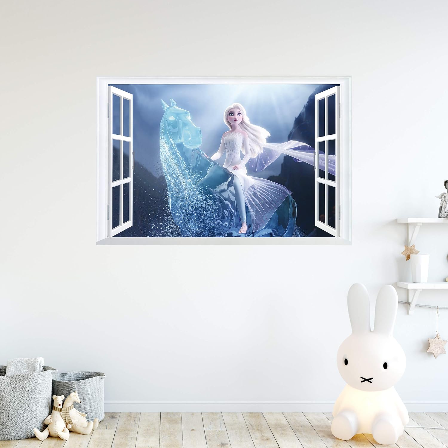Stickers muraux Reine des Neiges 2 feuilles 43 cm x 65 cm – Image 3