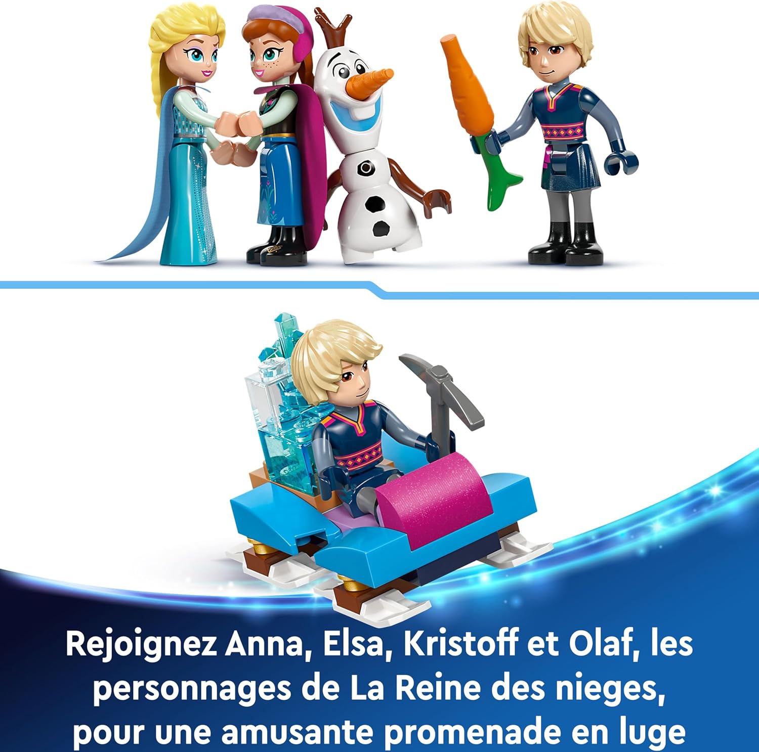 LEGO Disney Palais de glace d’Elsa avec château, Anna et Elsa 43244 – Image 6