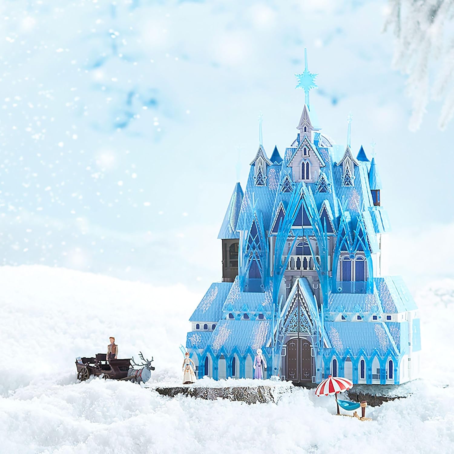 Château d'Arendelle lumineux Disney avec figurines La Reine des Neiges – Image 7