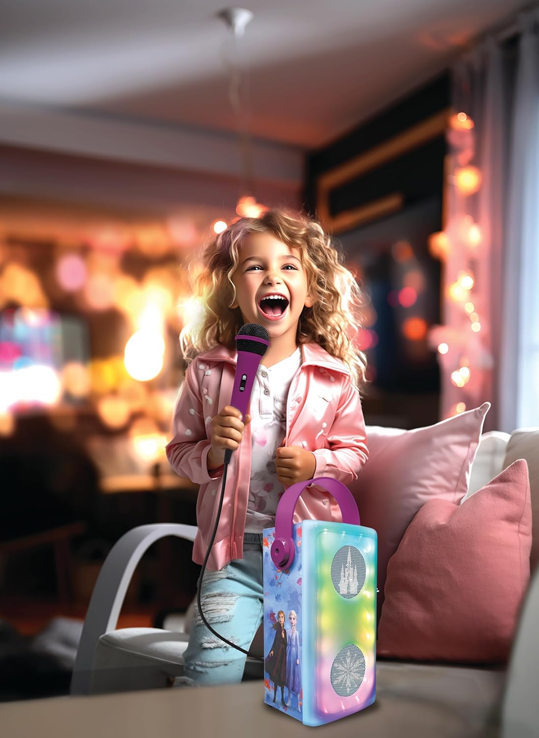 Enceinte Bluetooth lumineuse La Reine des Neiges Lexibook avec micro – Image 3