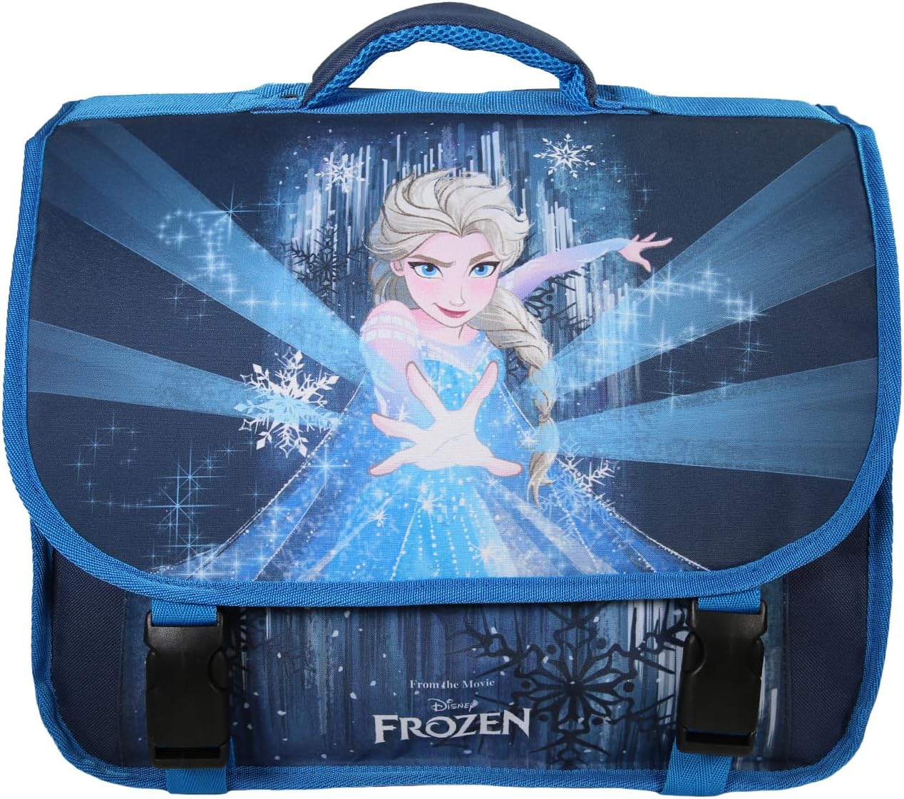 Cartable 38x13x34cm Elsa Disney Frozen La Reine des Neiges, 2 compartiments