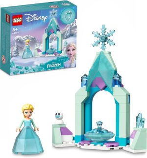 LEGO Disney 43199 Cour du château d’Elsa avec mini-poupée La Reine des Neiges 2