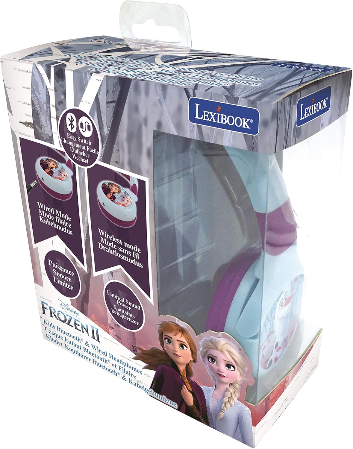Lexibook Disney La Reine des Neiges casque audio enfant 2-en-1 Bluetooth 5.0 et filaire – Image 7