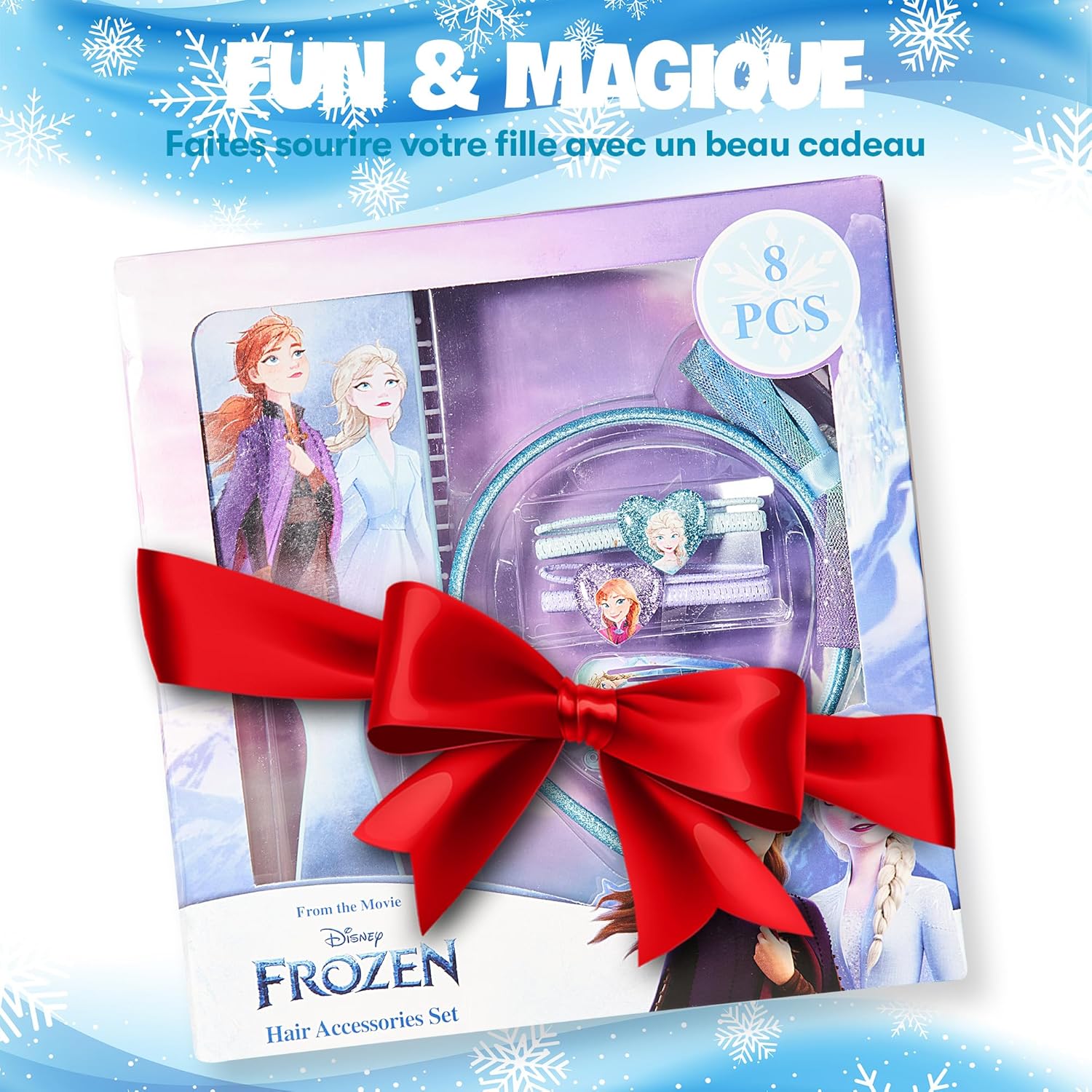 Kit cheveux Disney La Reine des Neiges Elsa et Anna avec serre-tête et brosse – Image 5