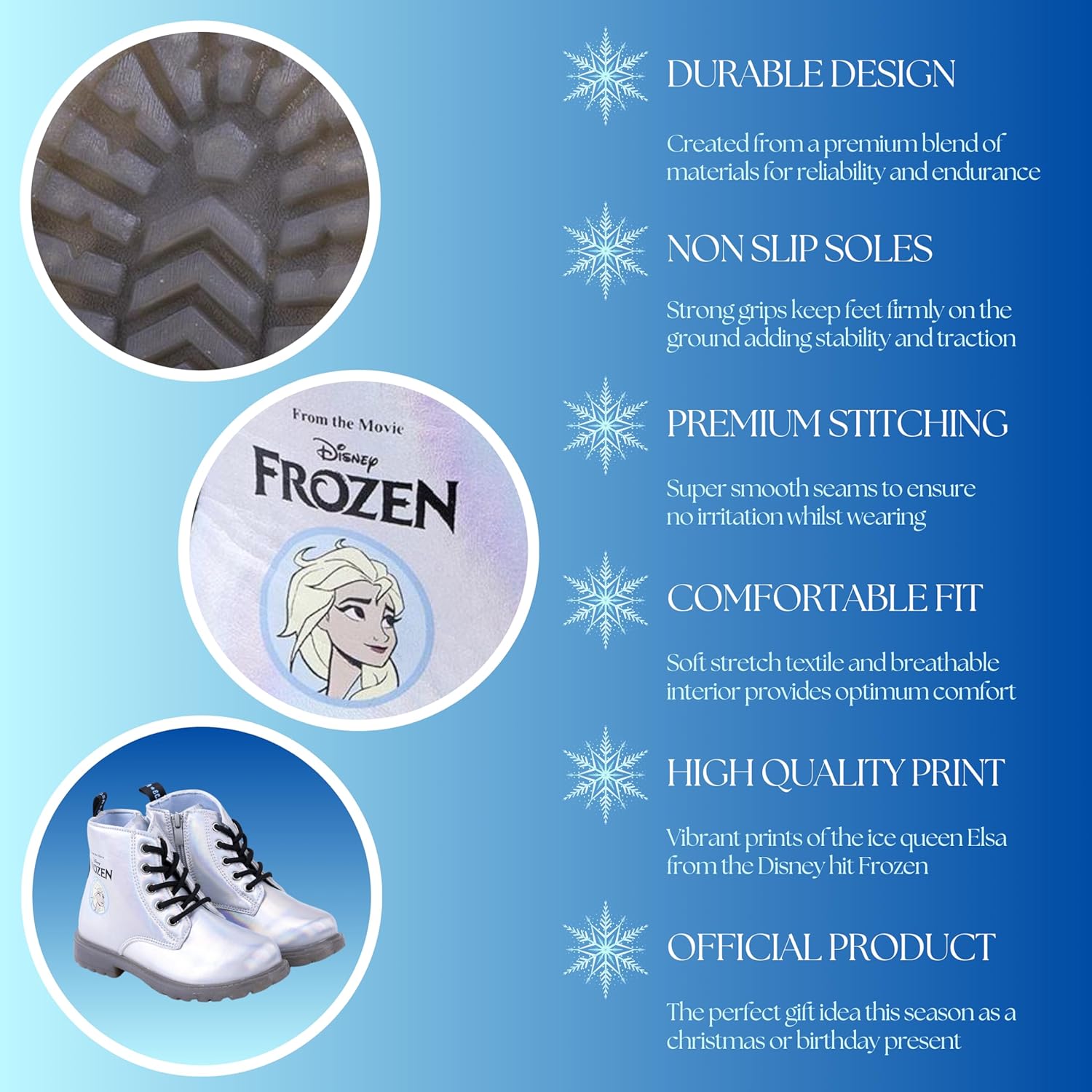 Bottes Elsa Disney Frozen pour filles, tailles EU 27 à 34 – Image 5
