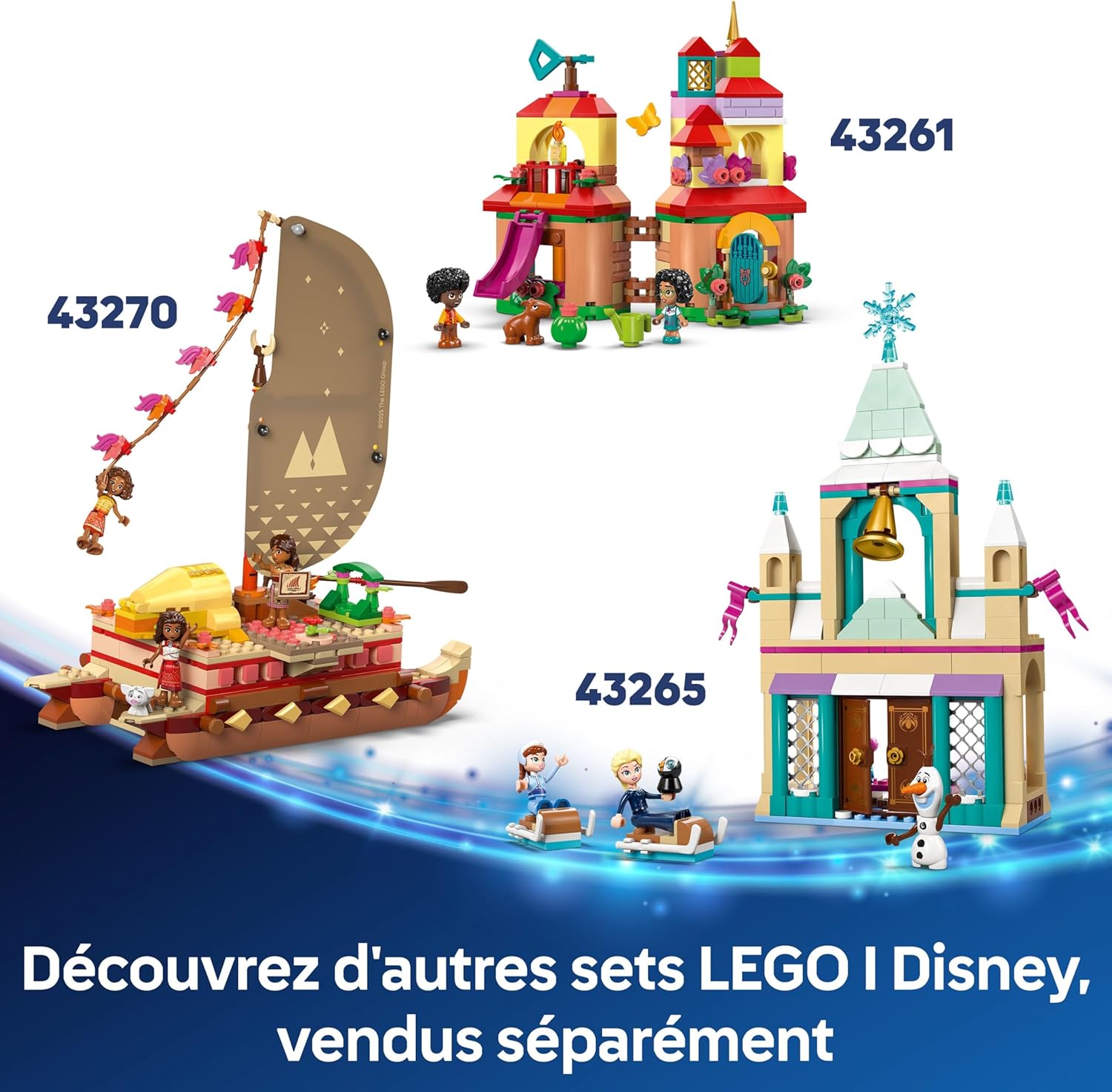 LEGO Disney La Reine des Neiges 43265 Château de glace d’Arendelle avec Anna, Elsa et Olaf – Image 8