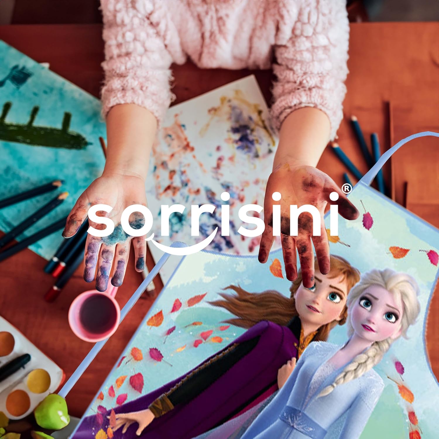 Tablier et toque enfant Frozen en polyester ajustable – Image 4