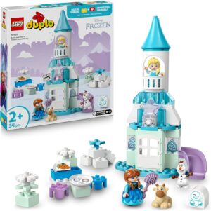 Château de glace LEGO DUPLO Disney La Reine des Neiges avec Anna, Elsa, Olaf et Bébé Sven 10455