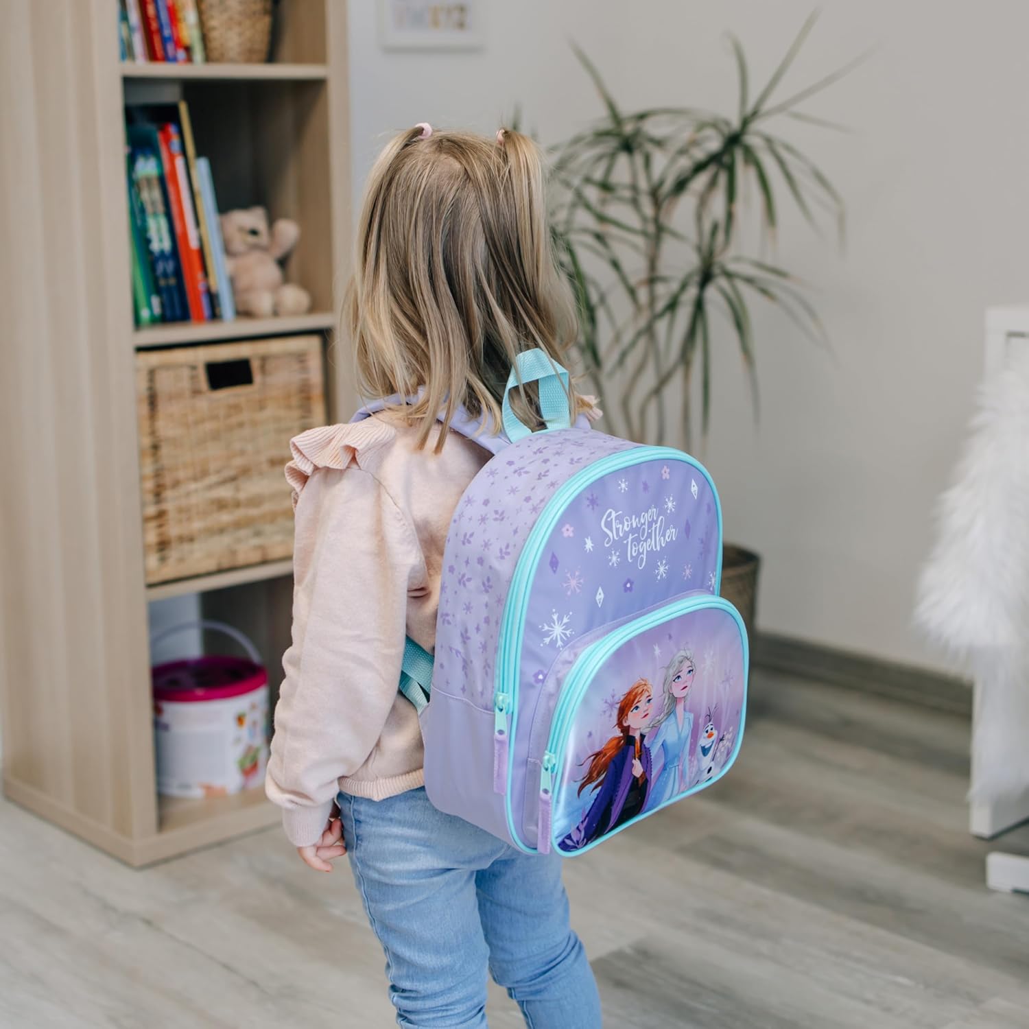 Sac à dos enfant Disney Frozen avec poche frontale, dès 4 ans – Image 5