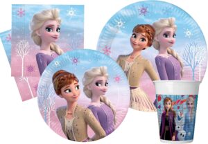 Set de fête Disney Frozen II Wind Spirit, 44 pièces pour 8