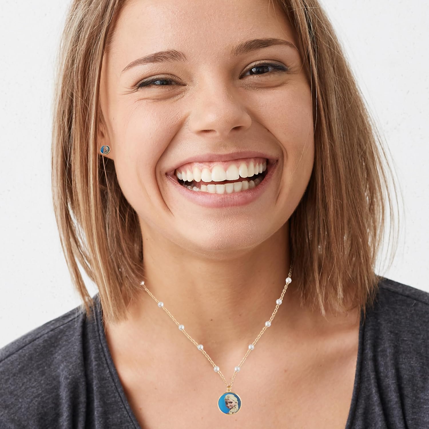 Parure d’amitié Stitch Disney pour enfant avec collier, bracelet et boucles d’oreille – Image 5