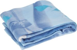 Plaid polaire Earth Elsa Reine des Neiges 110 x 140 cm bleu