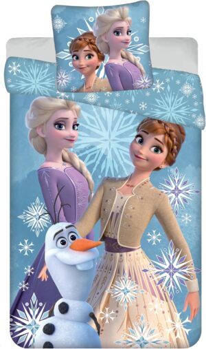Parure Reine des Neiges Frozen réversible Elsa Anna Olaf 140x200