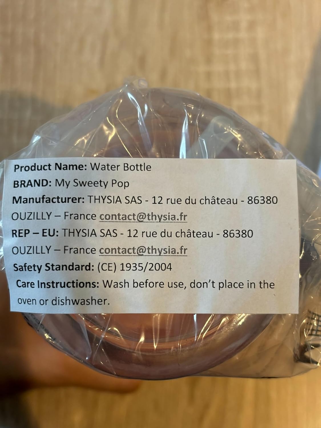 Gourde La Reine des Neiges en acier inoxydable 500 ml bleu/pêche – Image 5